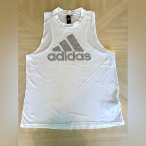Adidas Future Icon Winners 3.0 Tank - White Melange/Grey - Size M